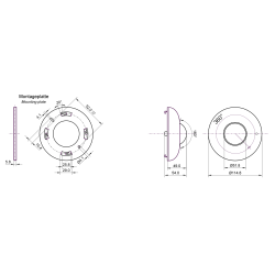 PIR Fler, Overflademontering, Indendrs, 360D, 1200W