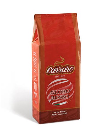 Carraro Kaffebønner, Globo Rosso, 1kg