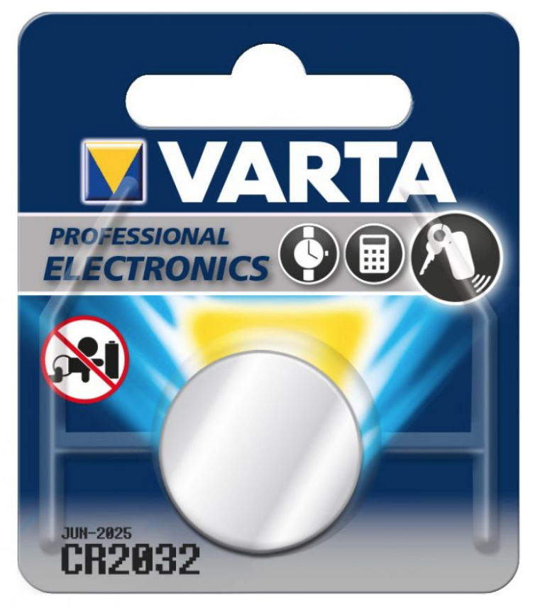 Billede af Batteri, lithium, 3V, CR2032, Varta