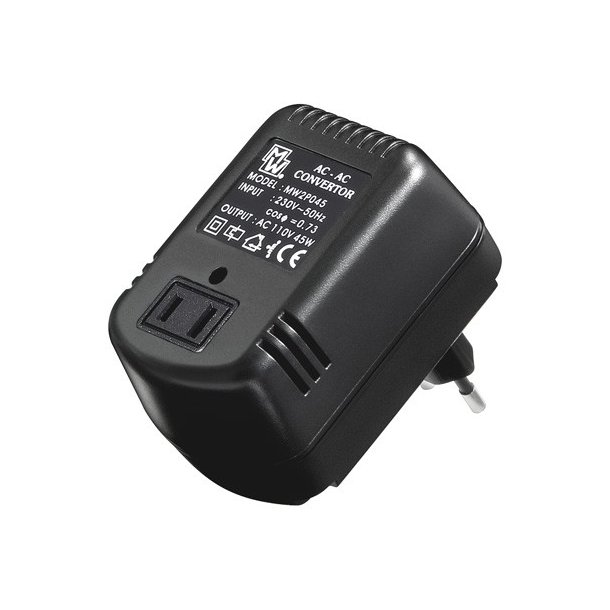 Transformer, 240VAC - 120VAC, 45W, MW2P045