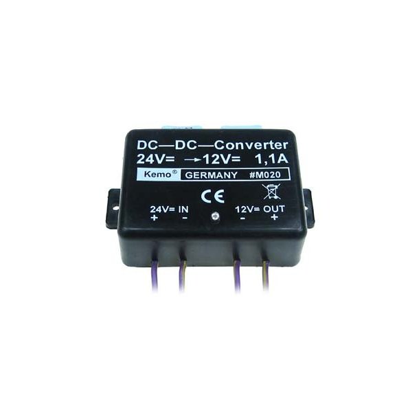 Spndingsomformer 24-12VDC, 1,1A, Kemo M020