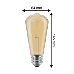 LED Pre,  E27, 2W, Varmhvid, ST64,  Blulaxa