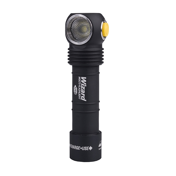 LED Lommelygte, Alu, 1250LM, Armytek Wizard USB