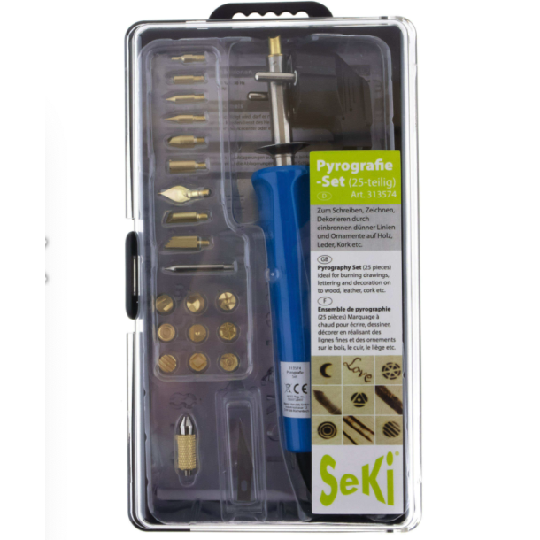 Pyrografi Brndest, Trmrkningsst, 25 dele.