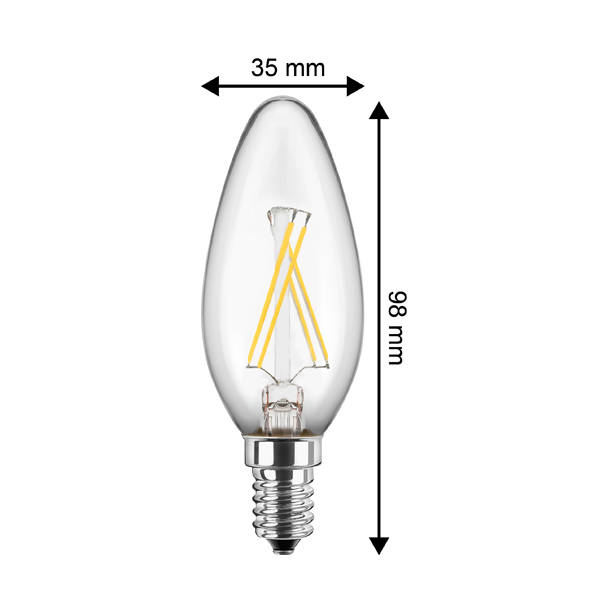 LED Pre, E14, 4W, Varmhvid, Blulaxa