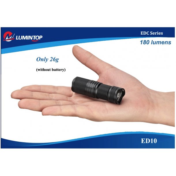 LED Lommelygte, 180LM, Lumintop ED10