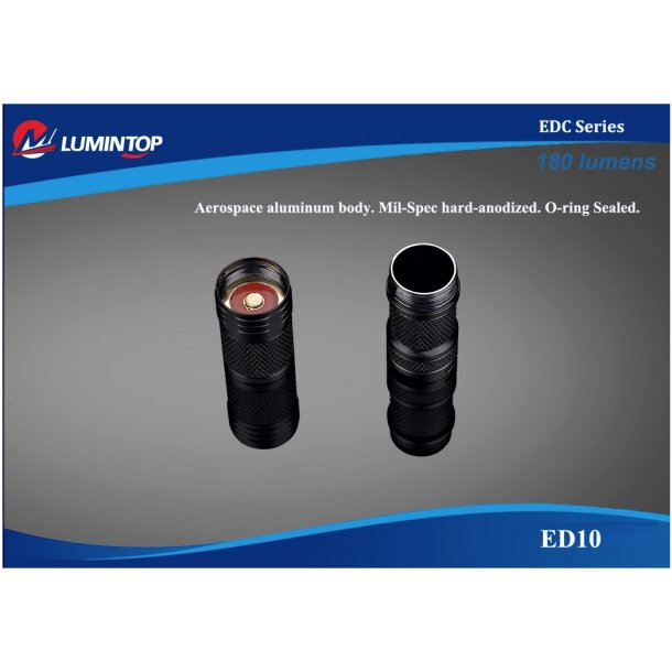 LED Lommelygte, 180LM, Lumintop ED10