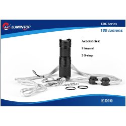 LED Lommelygte, 180LM, Lumintop ED10