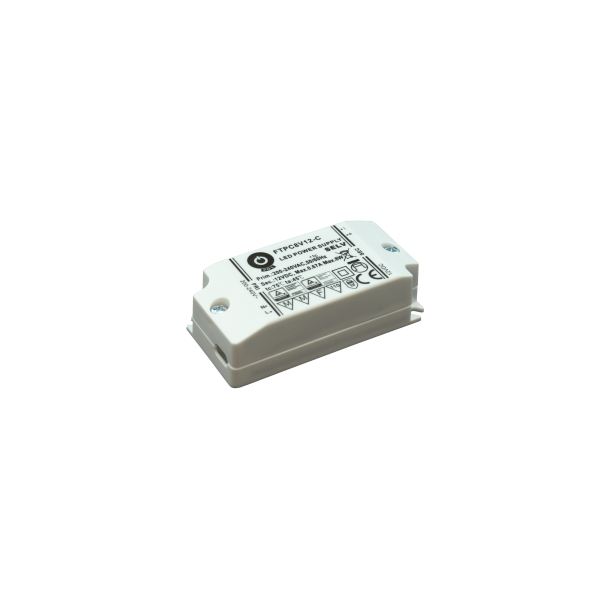 LED Strmforsyning, 12VDC, 8W, IP20, POS FTPC8V12-C