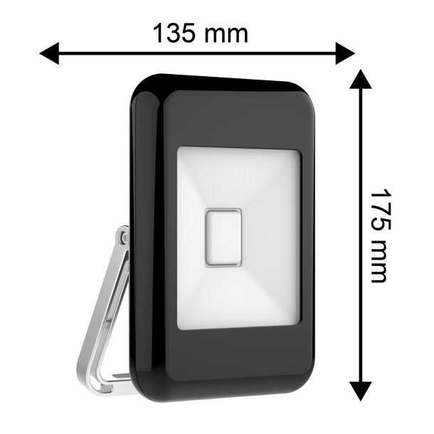 LED Projektr/arbejdslampe 10W, Varm Hvid, Blulaxa