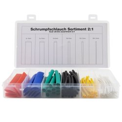 Krympeflex Sortiment i farver, 2:1, 10cm, 80 stk.