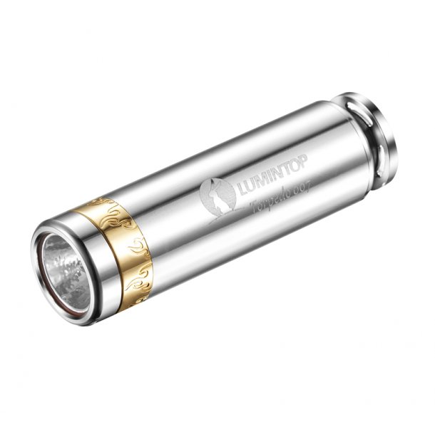 LED Lommelygte, 520LM, Rustfritstl, Lumintop Torpedo 007