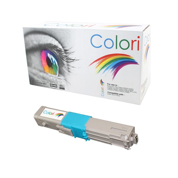Printer Toner, OKI, C310 C330 C510 C530, Cyan