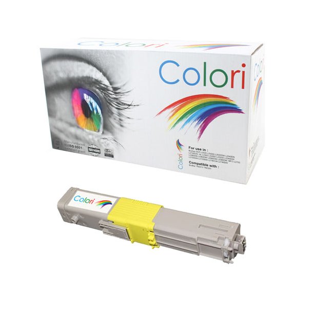 Printer Toner, OKI, C310 C330 C510 C530, Gul
