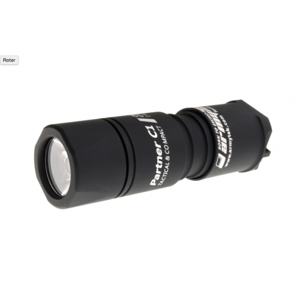 LED Lommelygte, ALU, 650LM, Armytek Partner C1 Silver / XP-L v3