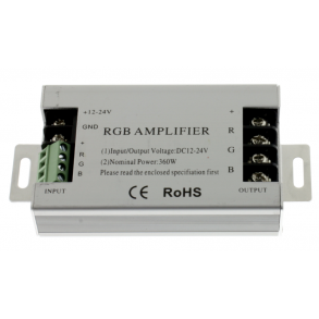 RGB repeater/forst�rker, 12/24V, 30A