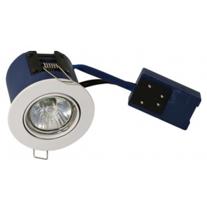 Ramme til Indbygningsspot, GU10, 88mm, Hvid