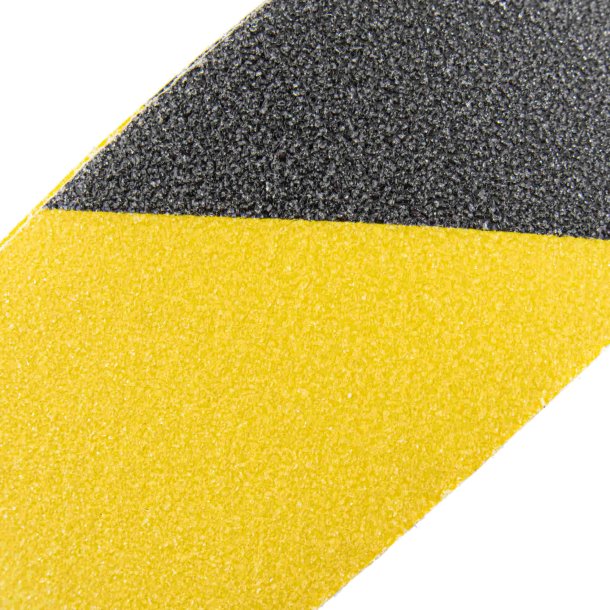 Tape, Skridsikker, Sort/Gul, 5CM x 10M 