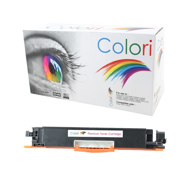 Printer Toner, HP, 130A Cf350A M176 M177 Sort