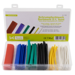 Krympeflex Sortiment i farver, 2:1, 10cm, 80 stk.