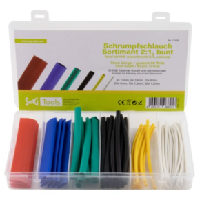 Krympeflex Sortiment i farver, 2:1, 10cm, 80 stk.