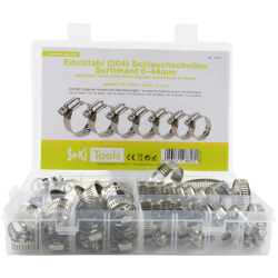 Seki Spndebnd, Rustfrit Stl (304), Sortiment, 60 stk.