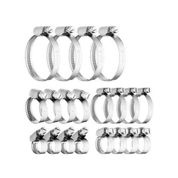 Seki Spndebnd, Rustfrit Stl (304), Sortiment, 60 stk.