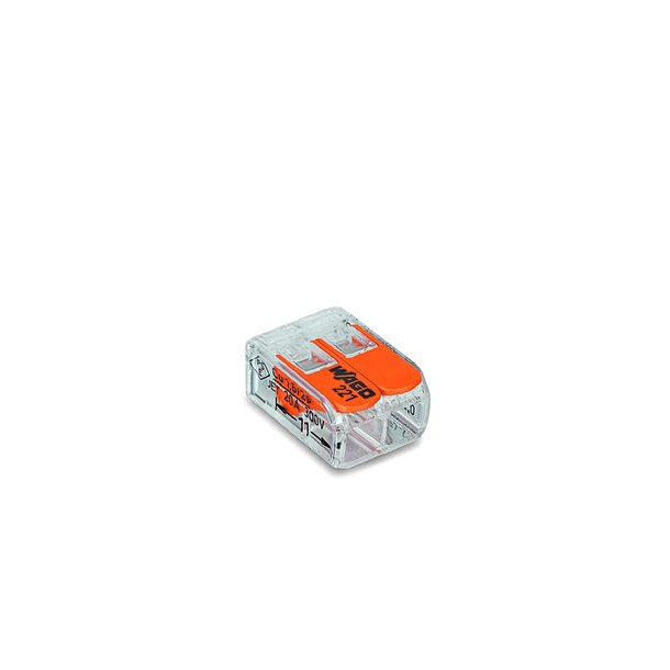 Samlemuffe, Skruels, 2x4mm2, Wago 221-412