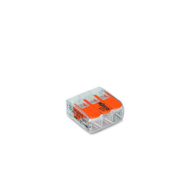 Samlemuffe, Skruels, 3x4mm2, Wago 221-413