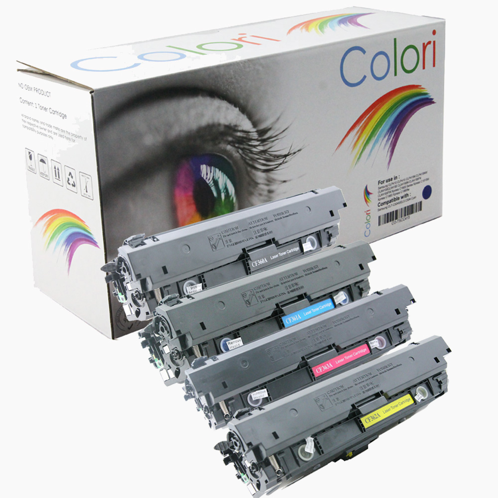 Printer Toner, HP, Set, 508A CF360A-363A